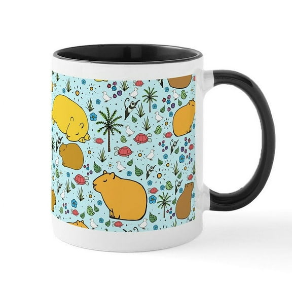 CafePress - Capybaras Mugs - 11 oz Ceramic Mug - Novelty Coffee Tea Cup