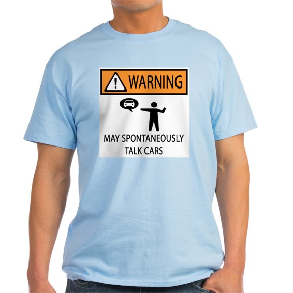CafePress - Car Talk Warning Light T Shirt - Men's Classic Graphic T-Shirt