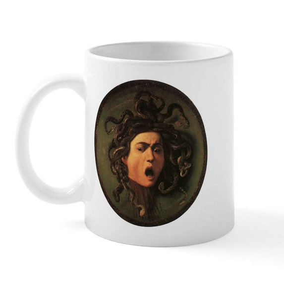 CafePress - Caravaggio's Medusa Mug - 11 oz Ceramic Mug - Novelty Coffee Tea Cup