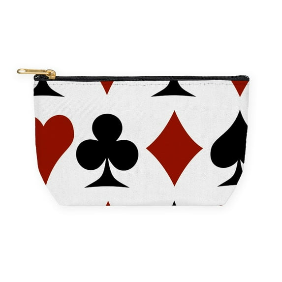 CafePress - Card Suits - 8.5" x 4.5" Cosmetic Pouch