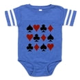 thumbnail image 1 of CafePress - Card Suits Multi_Sq - Cute Infant Baby Football Bodysuit, 1 of 3