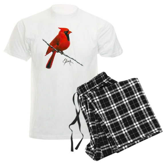 CafePress - Cardinal (2) Men's Light Pajamas - Men's Light Loose Fit Cotton Pajama Set