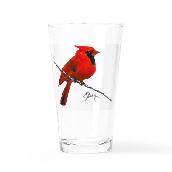 CafePress - Cardinal (2) - Pint Glass, Drinking Glass, 16 oz. CafePress