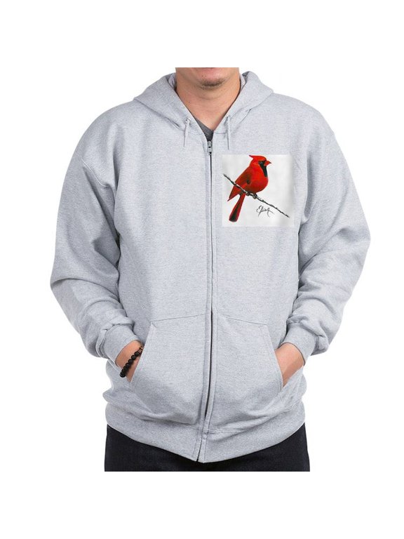 - Cardinal (2) Zip Hoodie - Zip Hoodie, Classic Hooded Sweatshirt with Metal Zipper