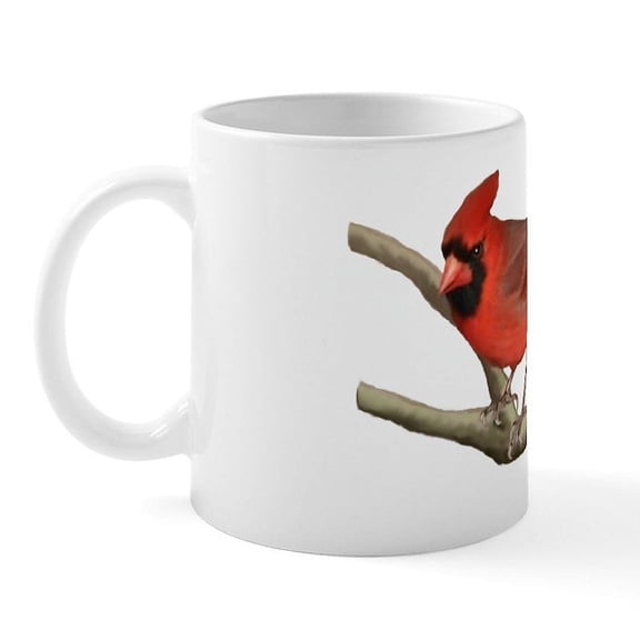CafePress - Cardinal Mug - 11 oz Ceramic Mug - Novelty Coffee Tea Cup