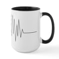 thumbnail image 1 of CafePress - Cardiogram - 15 oz Ceramic Large White Novelty Mug, 1 of 4