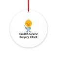 thumbnail image 1 of CafePress - Cardiothoracic Surgery Chick -  Round Wood Ornament 4", 1 of 2