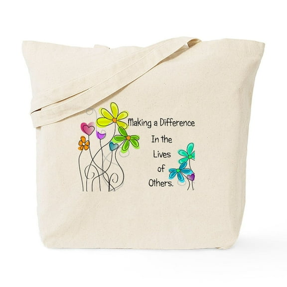 CafePress - Caregiver Quote Tote Bag - Unisex Canvas Tote Bag, Beige, 1-Piece