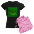 thumbnail image 1 of CafePress - Carl Rogers Quote Women's Dark Pajamas - Women's Short Sleeve Print T-Shirt and Pants Dark Cotton Pajama Set, 1 of 7
