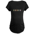 thumbnail image 1 of CafePress - Carrot Bunny Border Maternity T Shirt - Maternity Dark T-Shirt, 1 of 3