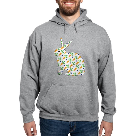 CafePress - Carrot Calico Rabbit Hooded Sweatshirt - Pullover Hoodie, Hooded Sweatshirt