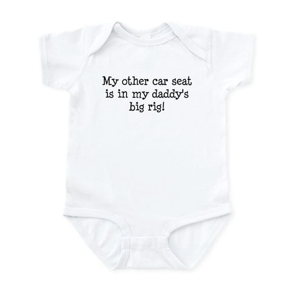 CafePress - Carseat Is In Daddy's Big Rig Infant Bodysuit - Baby Light Bodysuit, Size Newborn - 24 Months