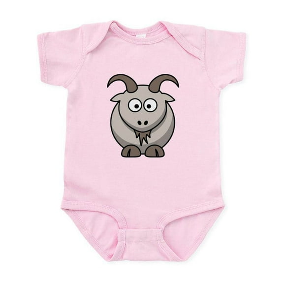CafePress - Cartoon Goat Infant Bodysuit - Baby Light Bodysuit, Size Newborn - 24 Months