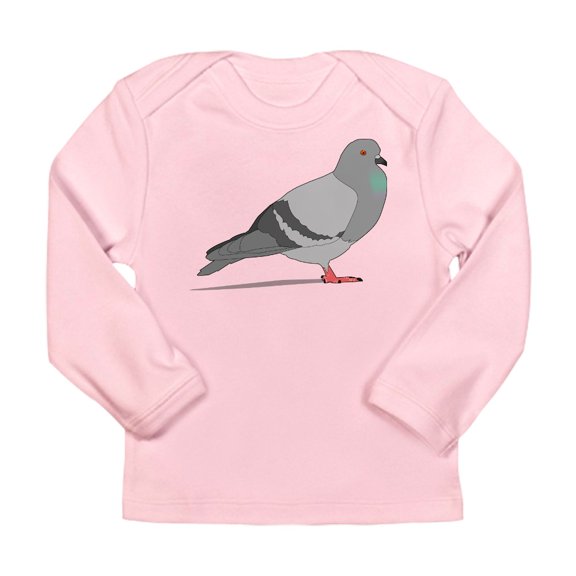 CafePress - Cartoon Pigeon Long Sleeve T Shirt - Long Sleeve Infant T-Shirt