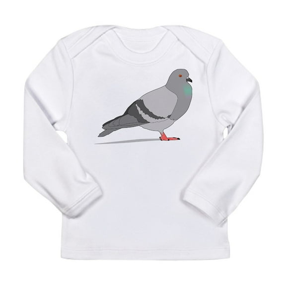 CafePress - Cartoon Pigeon Long Sleeve T Shirt - Long Sleeve Infant T-Shirt