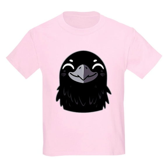 CafePress - Cartoon Raven Smiling Kids T Shirt - Light Classic Kids Graphic, Short Sleeve T-Shirt, Sizes XS-XL