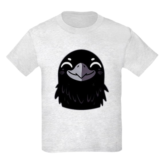 CafePress - Cartoon Raven Smiling Kids T Shirt - Light Classic Kids Graphic, Short Sleeve T-Shirt, Sizes XS-XL