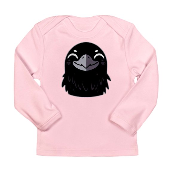 CafePress - Cartoon Raven Smiling Long Sleeve Infant T Shirt - Long Sleeve Infant T-Shirt