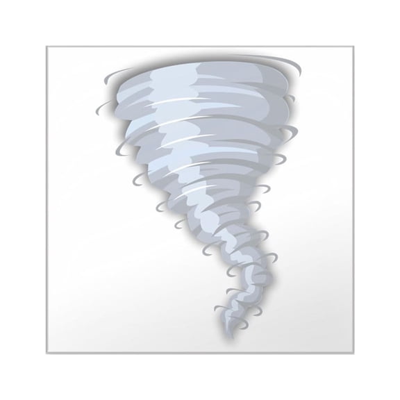 CafePress - Cartoon Tornado Sticker - Square Sticker 3" x 3"