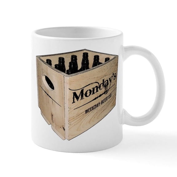 CafePress - Case Of The Mondays Cartoon Edition Mug - 11 oz Ceramic Mug - Novelty Coffee Tea Cup