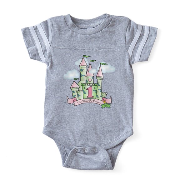 CafePress - Castle Birthday Princess 1S - Cute Infant Baby Football Bodysuit