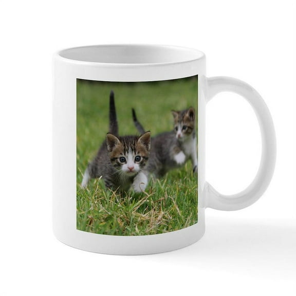 CafePress - Cat_2015_0102 Mugs - 11 oz Ceramic Mug - Novelty Coffee Tea Cup