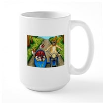 CafePress - Cat 384 Mugs - 15 oz Ceramic Large White Novelty Mug