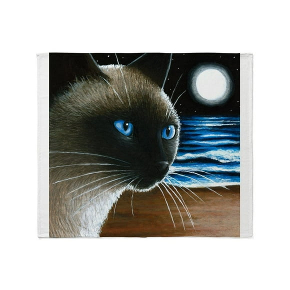 CafePress - Cat 396 Siamese Throw Blanket - Soft Fleece Throw Blanket, 50"x60" for All Ages