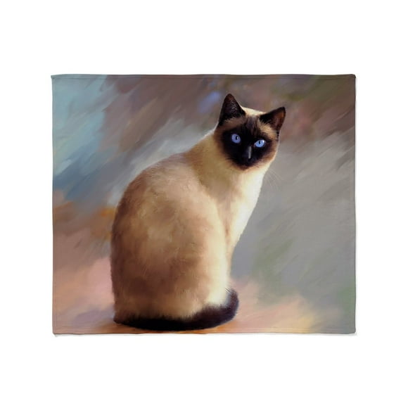 CafePress - Cat 613 Siamese Throw Blanket - Soft Fleece Throw Blanket, 50"x60" for All Ages