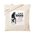 thumbnail image 1 of CafePress - Cat And Books 2 Tote Bag - Unisex Canvas Tote Bag, Beige, 1-Piece, 1 of 6