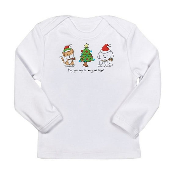 CafePress - Cat And Dog Christmas Long Sleeve Infant T Shirt - Long Sleeve Infant T-Shirt