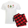 thumbnail image 1 of CafePress - Cat And Dog Christmas Men's Light Pajamas - Men's Light Loose Fit Cotton Pajama Set, 1 of 7