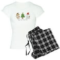 thumbnail image 1 of CafePress - Cat And Dog Christmas Women's Light Pajamas - Women's Short Sleeve Print T-Shirt and Pants Light Cotton Pajama Set, 1 of 7
