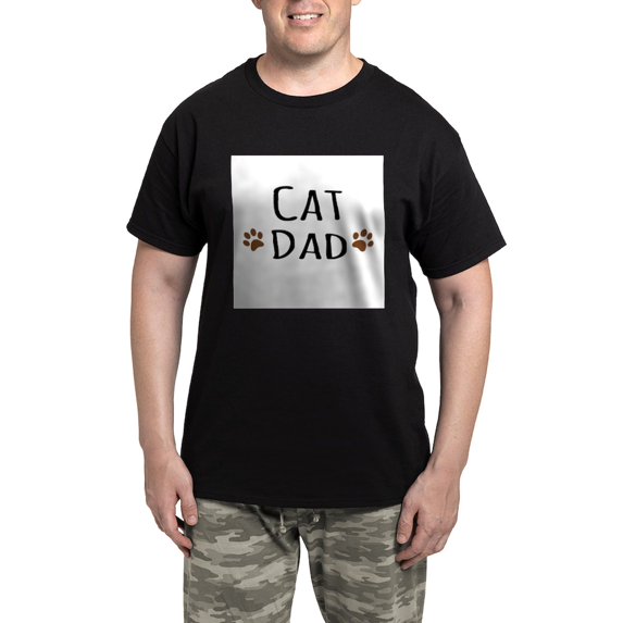 CafePress - Cat Dad Pajamas - Men's Dark Loose Fit Cotton Pajama Set