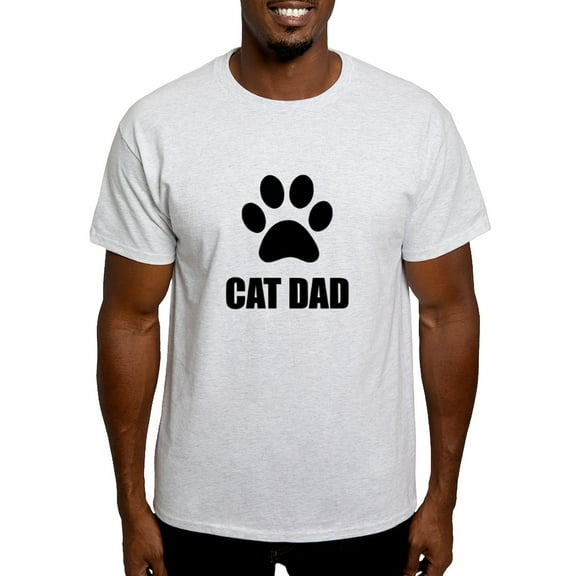 CafePress - Cat Dad Paw T Shirt - Men's Classic Graphic T-Shirt