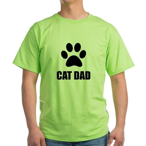 CafePress - Cat Dad Paw T Shirt - Light T-Shirt - CP