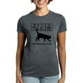 thumbnail image 1 of CafePress - Cat Elements Women'S Dark T Shirt - Women's Traditional Fit Dark T-Shirt, 1 of 4