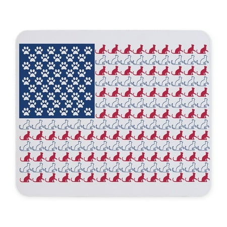 CafePress - Cat Flag Mousepad - Non-slip Rubber Mousepad, Gaming Mouse Pad