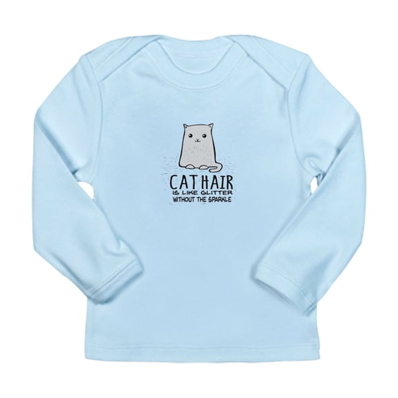 CafePress - Cat Hair Is Like Glitter Without The Sparkle Long - Long Sleeve Infant T-Shirt