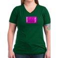 thumbnail image 1 of CafePress - Cat Herder 2 Fusia Web Png - Women's V-Neck Dark T-Shirt, 1 of 1