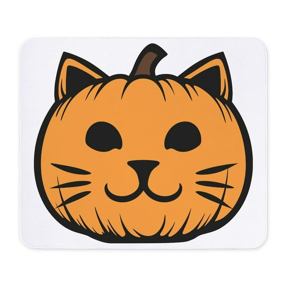 CafePress - Cat Jack O Lantern Pumpkin - Non-slip Rubber Mousepad, Gaming Mouse Pad