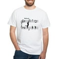 thumbnail image 1 of CafePress - Cat Jumping To Note T Shirt - Men's White Classic Cotton T-Shirts, 1 of 4
