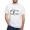 thumbnail image 1 of CafePress - Cat Jumping To Note T Shirt - Men's White Classic Cotton T-Shirts, 1 of 4