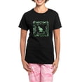 thumbnail image 1 of CafePress - Cat Lattice Women's Dark Pajamas - Women's Short Sleeve Print T-Shirt and Pants Dark Cotton Pajama Set, 1 of 7