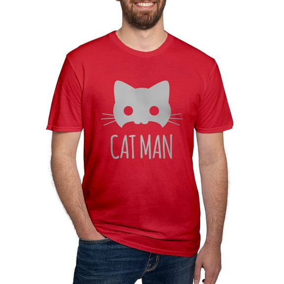 CafePress - Cat Man Men's Classic T Shirt - Men's Fitted T-Shirt