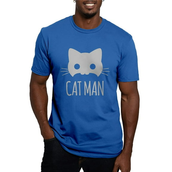CafePress - Cat Man Men's Classic T Shirt - Men's Fitted T-Shirt