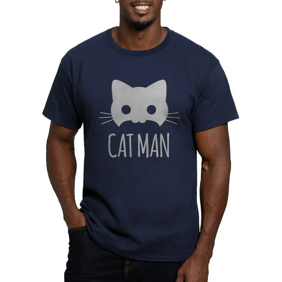 CafePress - Cat Man Men's Classic T Shirt - Men's Fitted T-Shirt