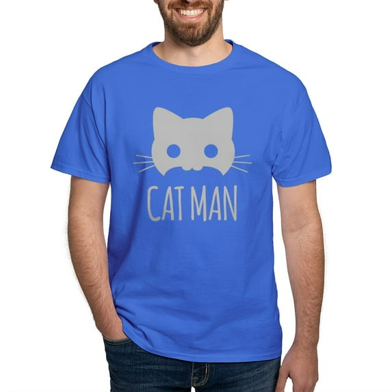 CafePress - Cat Man T Shirt - Men's Classic Graphic Cotton T-Shirt