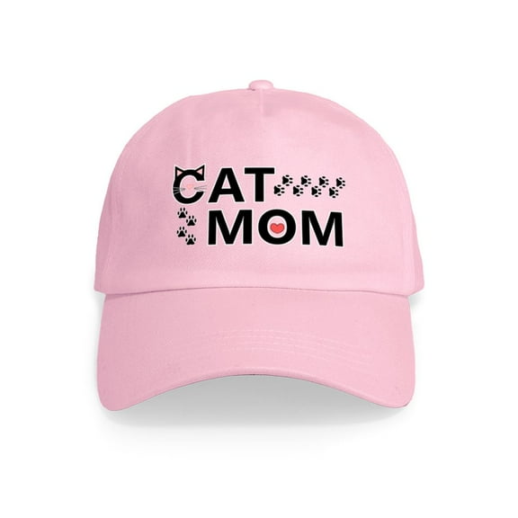 CafePress - Cat Mom - Adjustable 100% Brushed Unisex Casual Cotton Baseball Cap, Beige, 1