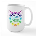 thumbnail image 1 of CafePress - Cat Mom Large Mug - 15 oz Ceramic Large White Novelty Mug, 1 of 6